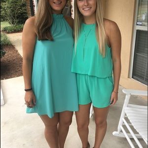 Impeccable Pig High Neck Flowy Dress - M